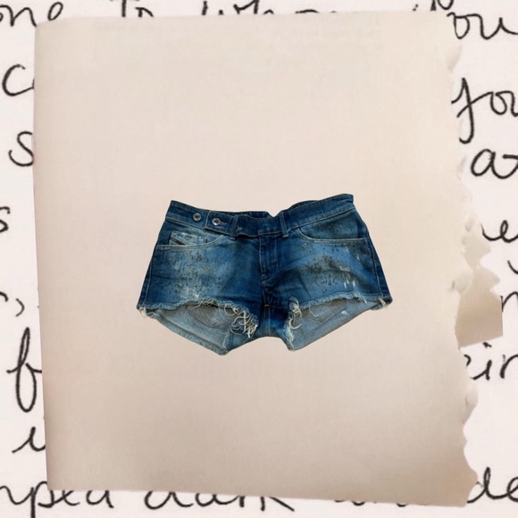authentic vintage diesel micro shorts - Picture 1 of 4